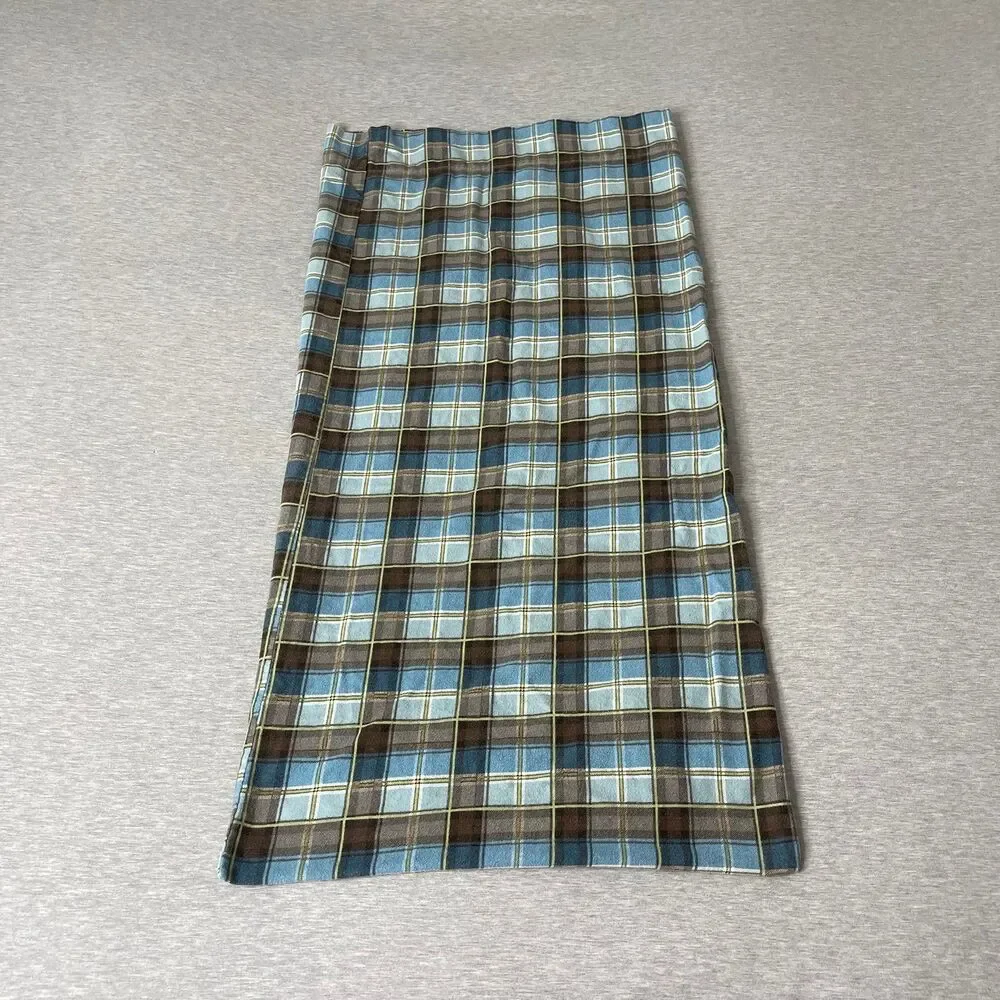 Target Home Y2K Vintage Blue Plaid Cotton Pillowcase